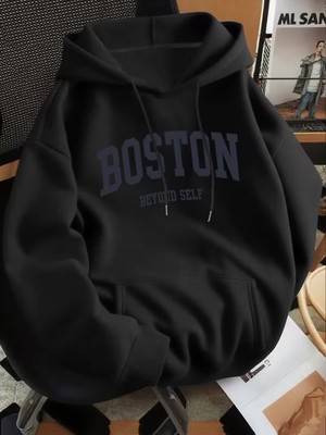 LAYORA Kadin Baskılı Fd Sweatshırt 3iplik Kaliteli Kumaş Oversize Kesim