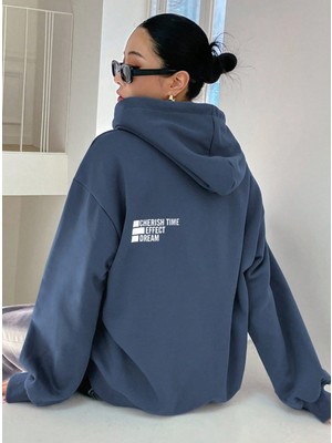 LAYORA Yeni Sezon Baskılı – Oversize Kapüşonlu Sweatshirt