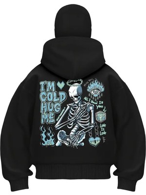 LAYORA Maskeli Ninja Polar Sweatshirt – Termal Rahatlık – Modern Görünüm