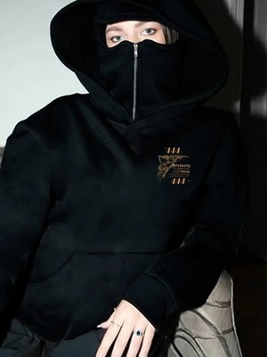 LAYORA Maskeli Polar Hırka – Modern Ninja Tarzı – Kışın Olmazsa Olmazı