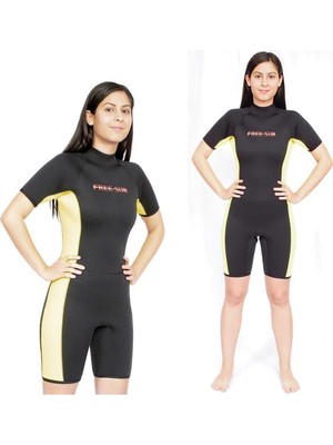 PremiumPort 3mm Kadın Shorty Sörf ve Dalış Elbisesi, Esneklik ve Konfor Sağlar