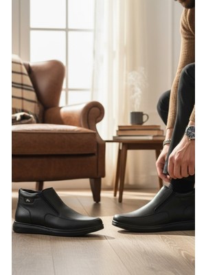 Enoch Hakiki Deri Kolay Giyilebilir Günlük Erkek Bot