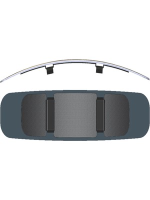 Khi-Zai Iç Dikiz Aynası Bombeli Lastikli Cici Geçme 27.5X8CM 550050