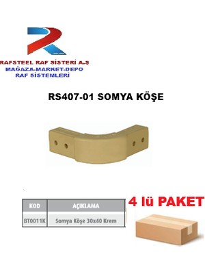 Baza Için Rafsteel Plastik Somya Köşe (4 Adet)