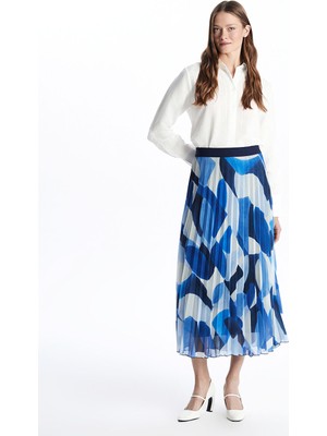 Lc Waikiki Yeni Sezon Beli Lastikli Çiçekli Kadın Şifon Etek