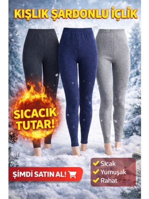 Medament 3'lü Içlik Şardonlu Kışlık Tayt