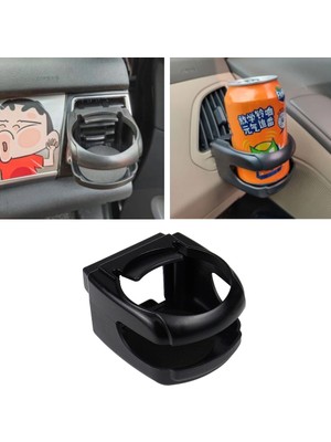 Khi-Zai Araç Içi Havalandırma Izgarası Şişe ve Bardak Tutucu Siyah