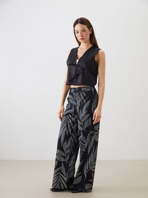 Lc Waikiki Yeni Sezon Beli Lastikli Çiçekli Kadın Pantolon