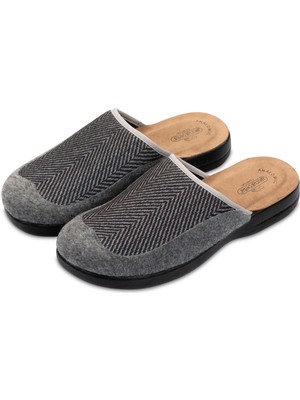 Akınalbella Konforlu Füme Ev Terliği