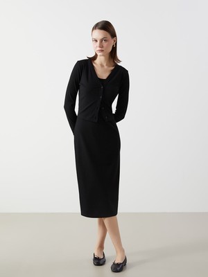 Lc Waikiki Yeni Sezon Bisiklet Yaka Elbise ve Hırka