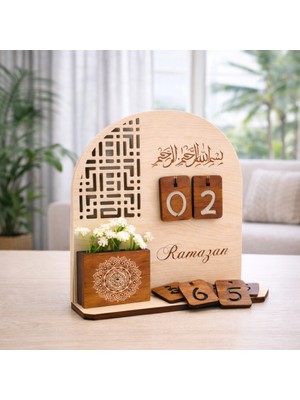 Bak Gel Al Ahşap Ramazan Gün Sayacı Dekoru  Ramazan Günü Sayma Takvimi – Ahşap Dekor