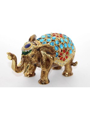 Net Damla Swaroski Taşlı Tekli Fil Figürü ALK1891 - Lisinya