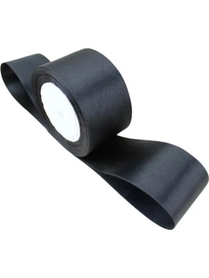 Zaya Home Saten Kurdele 6 cm Siyah 2 Metre