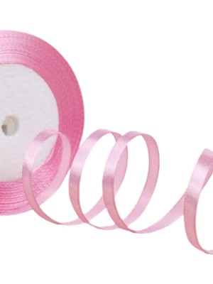 Zaya Home Saten Kurdele 2 cm 10 Metre Pembe