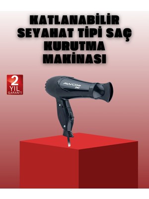 Astraltech Katlanabilir Saç Kurutma Makinesi Seyahat Tipi Taşınabilir Tasarım