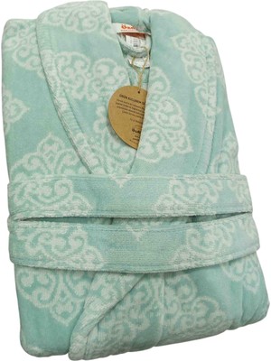 Özdilek (Xl Beden) Mabel Kadife Tek Bornoz Mint