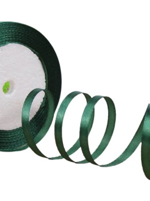 Zaya Home Saten Kurdele 1 cm 10 Metre Haki