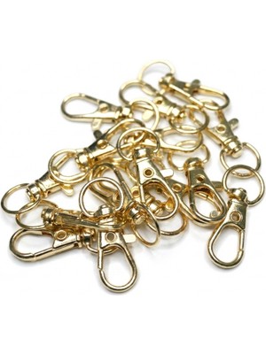 Orhan Çanta 100 Adet 0.8 cm Balık Kanca Light (Gold) - Metal Çanta ve Cüzdan Askı Klipsi