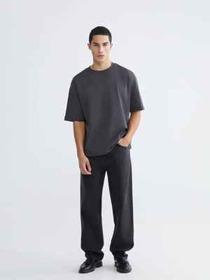 LC Waikiki Siyah Baggy Fit Erkek Jean Pantolon  (S6)