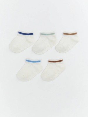LC Waikiki Erkek Bebek Çizgili Patik Çorap 5 Li  (S6)
