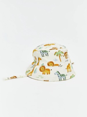 LC Waikiki Bej Baskılı Erkek Bebek Bucket Şapka  (S6)