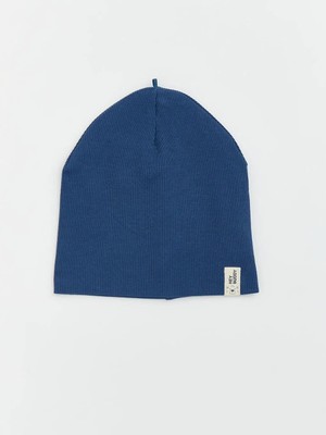 LC Waikiki Lacivert Etiket Nakışlı Erkek Bebek Bere  (S6)