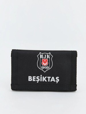 LC Waikiki Siyah Beşiktaş Baskılı Erkek Çocuk Cüzdan  (S6)