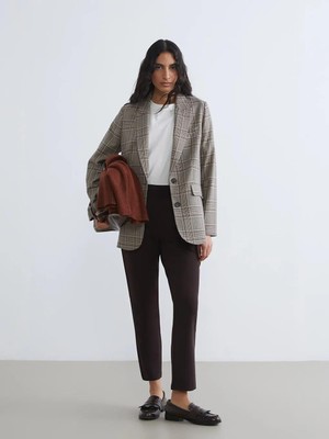 LC Waikiki Beli Lastikli Krep Kadın Pantolon  (S6)