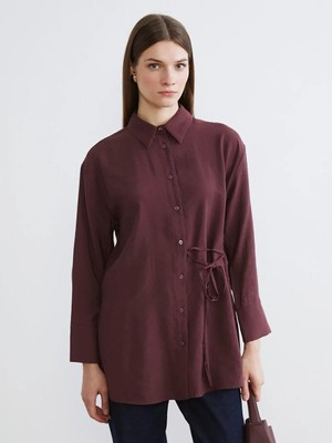 LC Waikiki Bağlama Detaylı Kadın Gömlek Tunik  (S6)