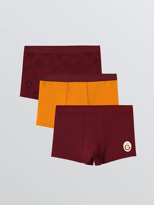 LC Waikiki Kırmızı Galatasaray Lisanslı 3 Lü Erkek Çocuk Boxer  (S6)