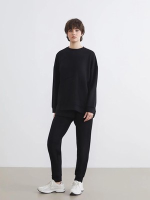 LC Waikiki Siyah Soft Touch Kadın Jogger Eşofman Altı  (S6)