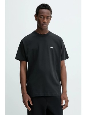 Vans Left Chest Ss Erkek Siyah Tshirt VN000R9XBLK1