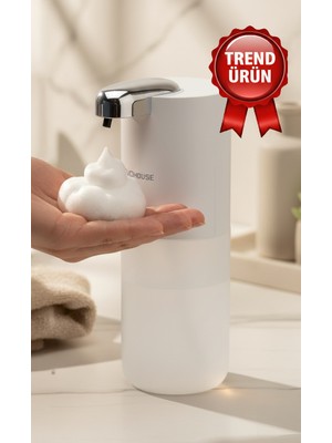 Evo House Otomatik Sensörlü Köpük Sıvı Sabunluk - Şarjlı- Duvara Monte - P12S Model
