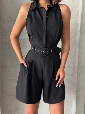 Kazax Cs Yakalı Şort Tulum