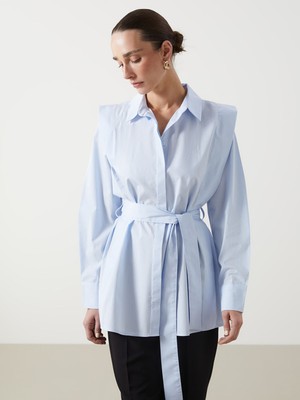 Lc Waikiki Yeni Sezon Düz Uzun Kollu Kadın Gömlek Tunik