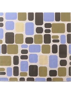 Paket Parti Paketparti Retro Desenli Peçete