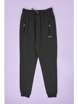 FullaModa Beli Lastikli Baskılı Erkek Çocuk Jogger Eşofman Altı