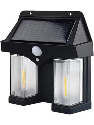 Starseven Fithome OR-228 Hareket Sensörlü Su Geçirmez Solar Bahçe Aydınlatma Duvar Lambası