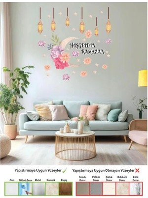 Die Grup Ramazan Temalı Duvar Stickeri - Hoşgeldin Ramazan No 2