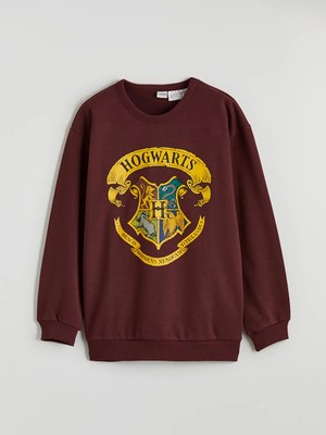 LC Waikiki Lcw Kids Bordo Erkek Çocuk Harry Potter Baskılı Sweatshirt
