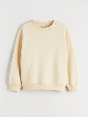 LC Waikiki Lcw Kids Sarı Bisiklet Yaka Kız Çocuk Sweatshirt