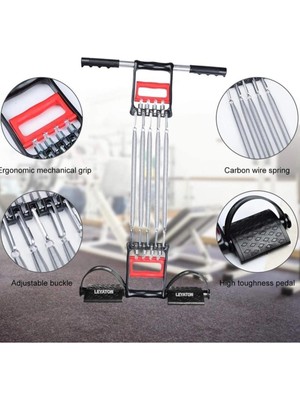 PremiumPort El ve Ayak Çelik Yay, Kol ve Göğüs Kası Güçlendirme Egzersiz Aleti