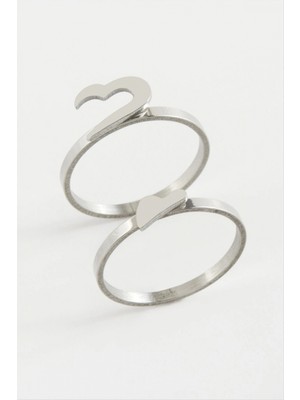 Kalp Çift Yüzük