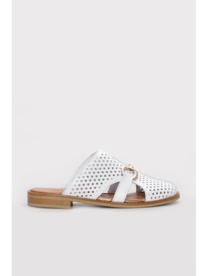 Fast Step Hakiki Deri  Kadın Klasik Terlik 283ZA823