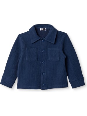 Hellobaby Hellobaby Erkek Bebek Gömlek Düğmeli Gömlek Yaka Uzun Kol