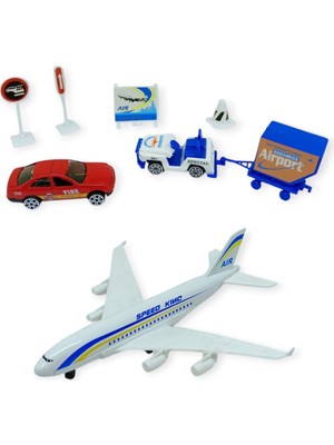 Karahanbey Havaalanı Seti Metal Arabalı - 89730 - Arabalı Set (Lisinya)