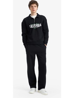 DeFacto Relax Fit İnce Sweatshirt Kumaşı Alt G9637AX26SP