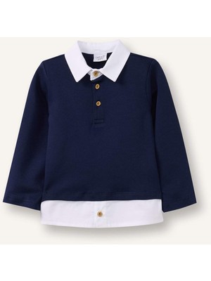 DeFacto Gömlek Yaka Tişört Erkek Bebek D9334A526SP