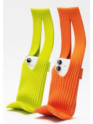 Azurtech Tüm Telefonlarla Uyumlu iPhone Pocket Örgü Telefon Çantası Askısı