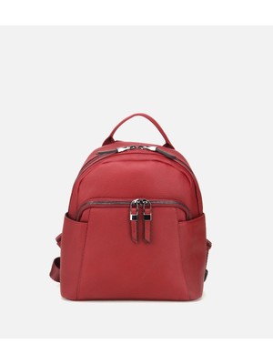 Hotiç 03CAH287230A780 KADIN Deri Bordo Sırt Çantası